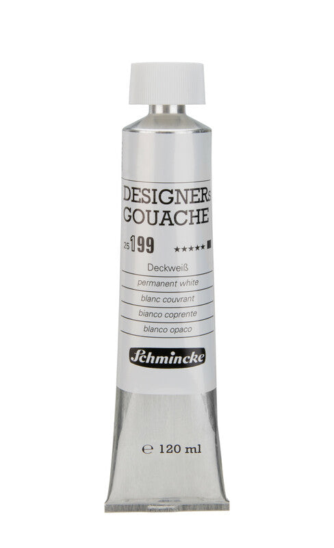 Schmincke Designers Gouache Gouachefarbe 120 ml – 199 Deckweiß