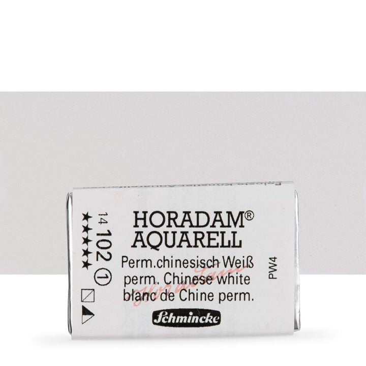 Schmincke Horadam Aquarellfarben im ganzen Näpfchen – 102 permanentweiß Chinese
