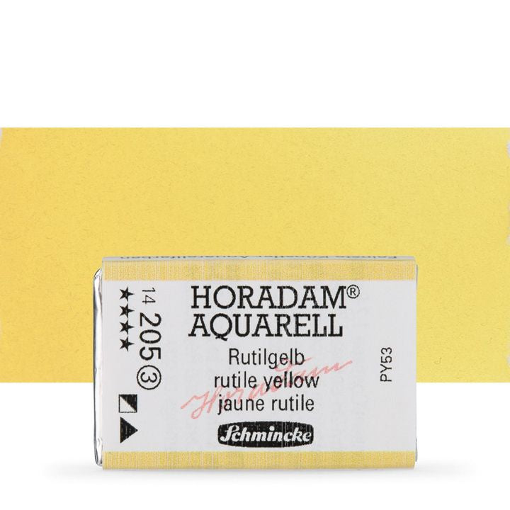 Schmincke Horadam Aquarellfarben im ganzen Näpfchen – 205 rutile Gelb