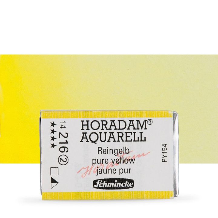 Schmincke Horadam Aquarellfarben im ganzen Näpfchen – 216 pure Gelb