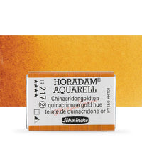 Schmincke Horadam Aquarellfarben im ganzen Näpfchen – 217 quinacridone Gold hue