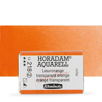 Schmincke Horadam Aquarellfarben im ganzen Näpfchen – 218 transparent Orange