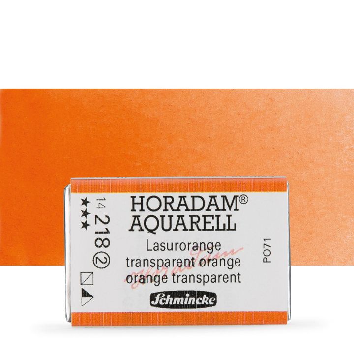 Schmincke Horadam Aquarellfarben im ganzen Näpfchen – 218 transparent Orange