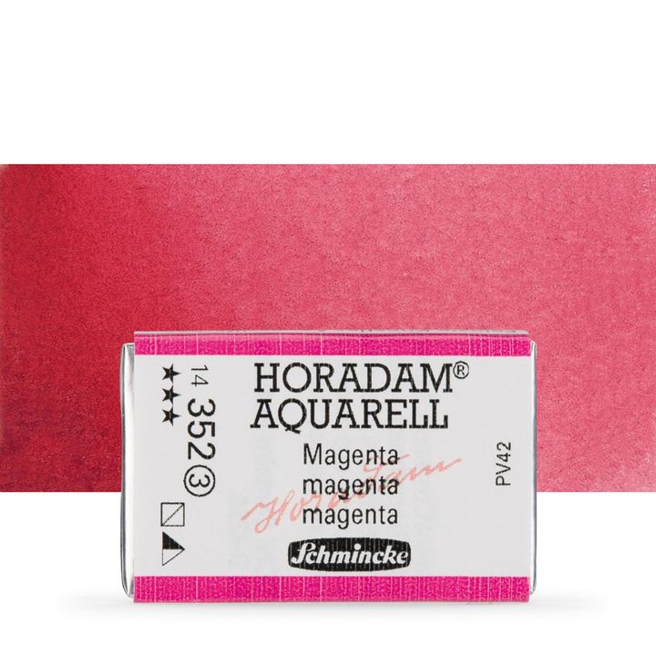 Schmincke Horadam Aquarellfarben im ganzen Näpfchen – 352 magenta
