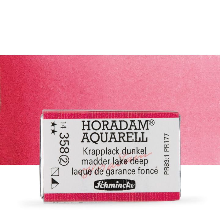 Schmincke Horadam Aquarellfarben im ganzen Näpfchen – 358 madder lake deep