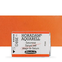 Schmincke Horadam Aquarellfarben im ganzen Näpfchen – 359 Saturn rot