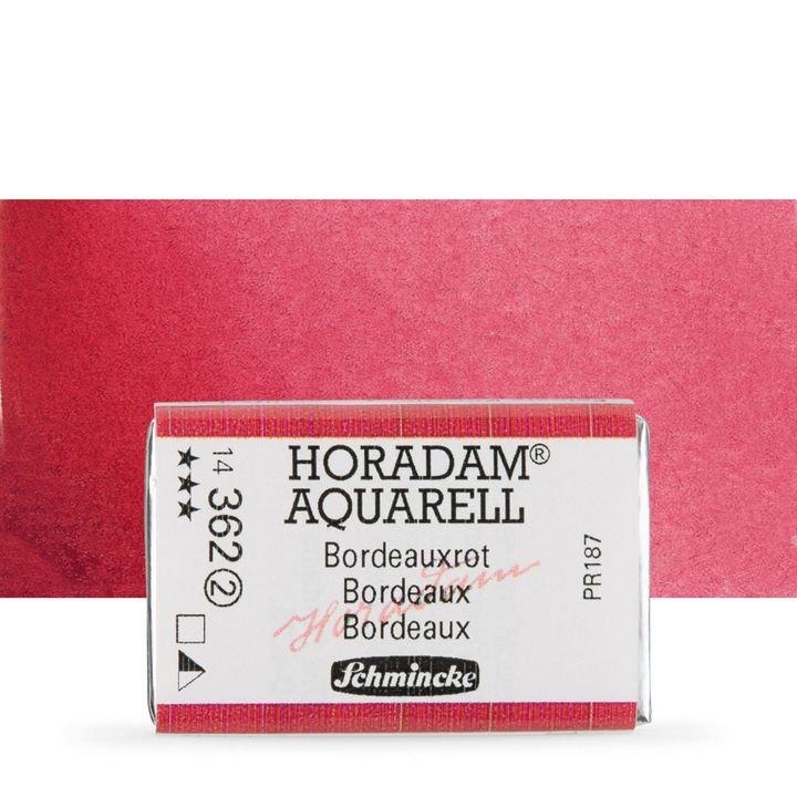 Schmincke Horadam Aquarellfarben im ganzen Näpfchen – 362 bordeaux