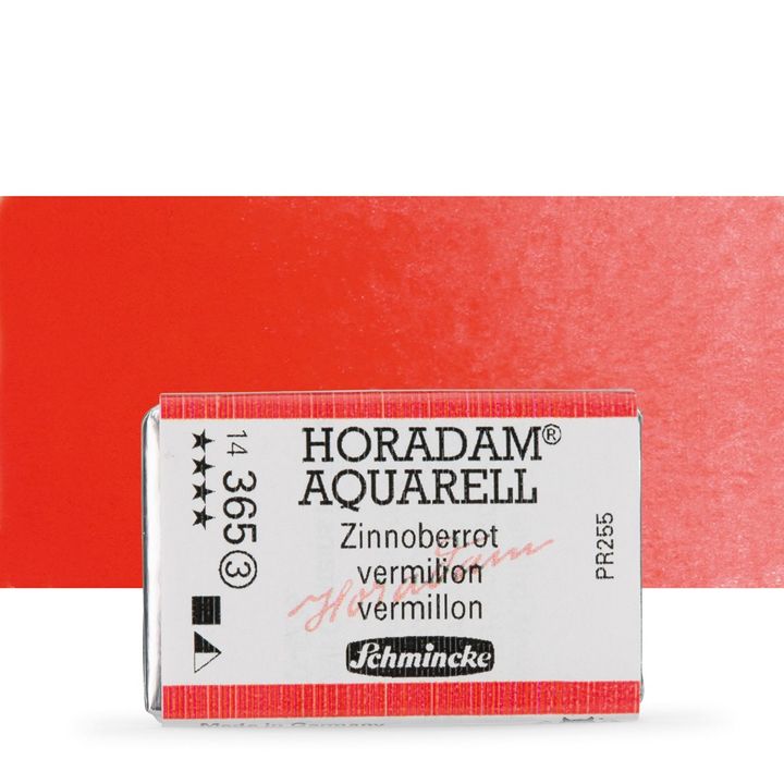 Schmincke Horadam Aquarellfarben im ganzen Näpfchen – 365 Zinnober