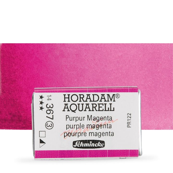 Schmincke Horadam Aquarellfarben im ganzen Näpfchen – 367 purple magenta