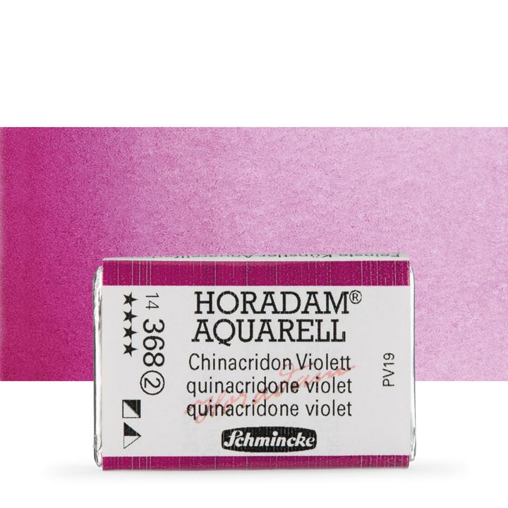 Schmincke Horadam Aquarellfarben im ganzen Näpfchen – 368 quinacridone Violett