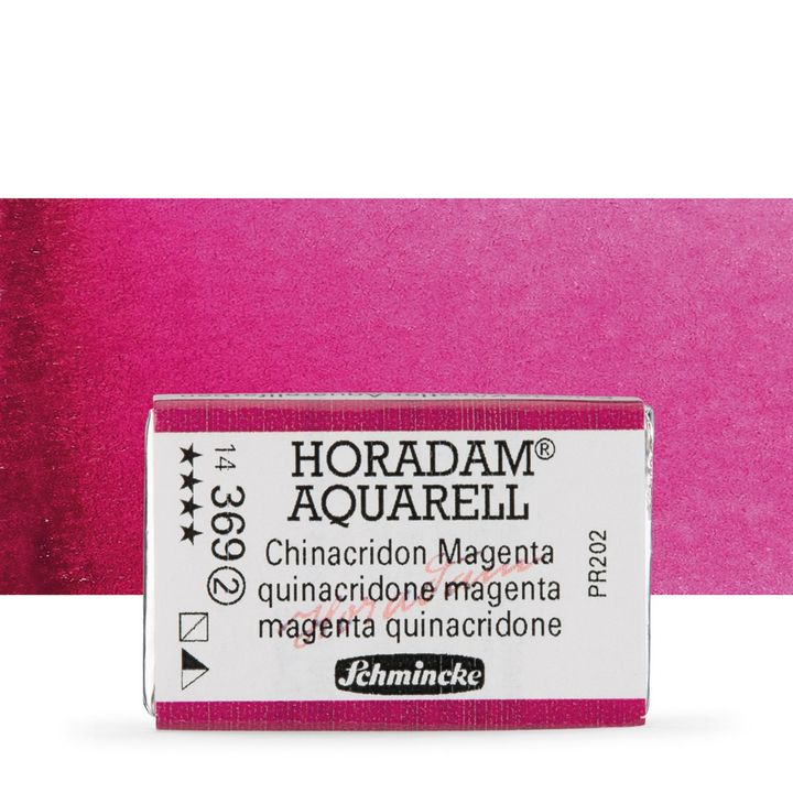 Schmincke Horadam Aquarellfarben im ganzen Näpfchen – 369 quinacridone magenta