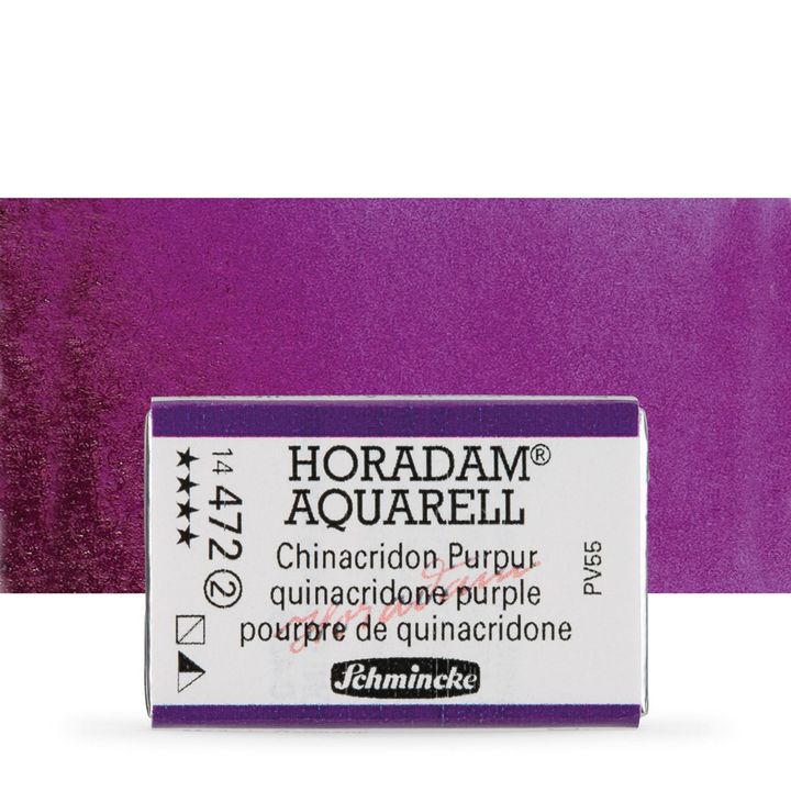 Schmincke Horadam Aquarellfarben im ganzen Näpfchen – 472 quinacridone Purpur