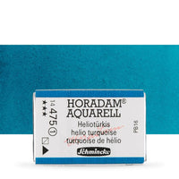 Schmincke Horadam Aquarellfarben im ganzen Näpfchen – 475 Helio Türkis