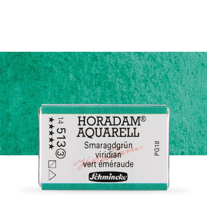 Schmincke Horadam Aquarellfarben im ganzen Näpfchen – 513 viridian