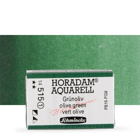 Schmincke Horadam Aquarellfarben im ganzen Näpfchen – 515 Olivgrün