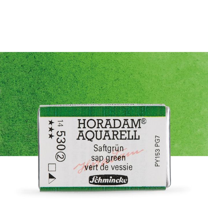 Schmincke Horadam Aquarellfarben im ganzen Näpfchen – 530 sap green
