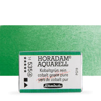 Schmincke Horadam Aquarellfarben im ganzen Näpfchen – 535 Kobaltgrün pure