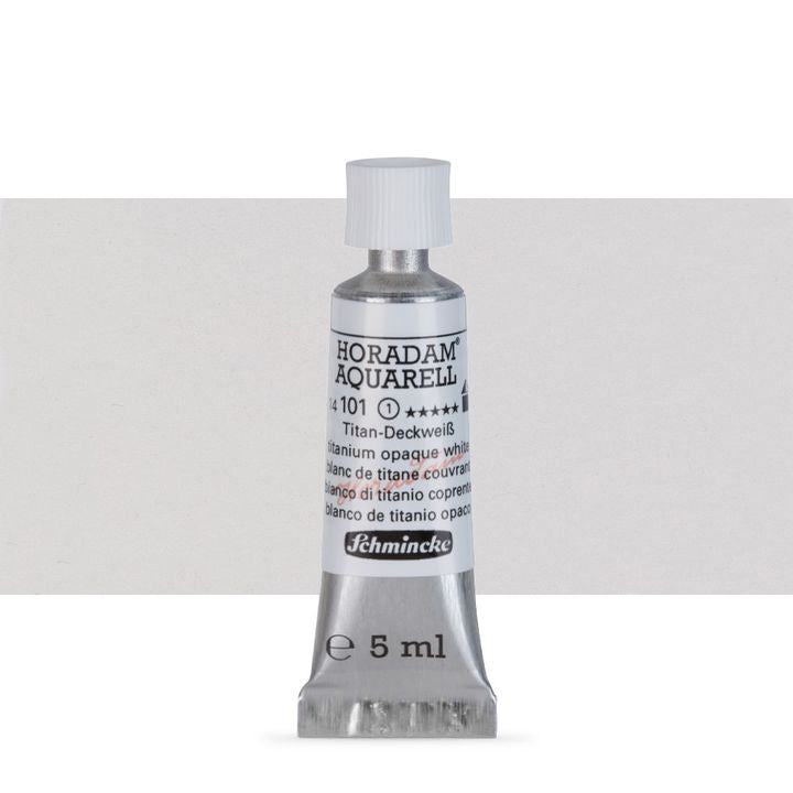 Schmincke HORADAM Aquarellfarben in der 5 ml Tube – 101 Titanweiß opaque