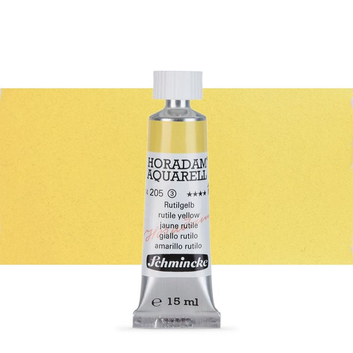 Schmincke HORADAM Aquarellfarben in der 5 ml Tube – 205 rutile Gelb