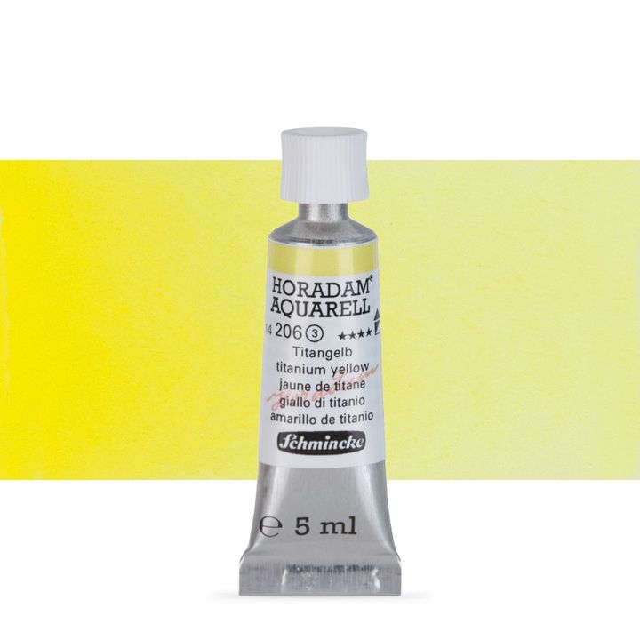 Schmincke HORADAM Aquarellfarben in der 5 ml Tube | verschiedene Farbtöne | 206 titánovožltá