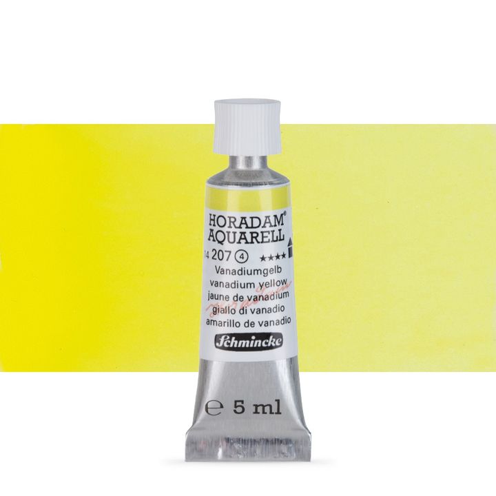 Schmincke HORADAM Aquarellfarben in der 5 ml Tube | verschiedene Farbtöne | 207 vanadium žltá