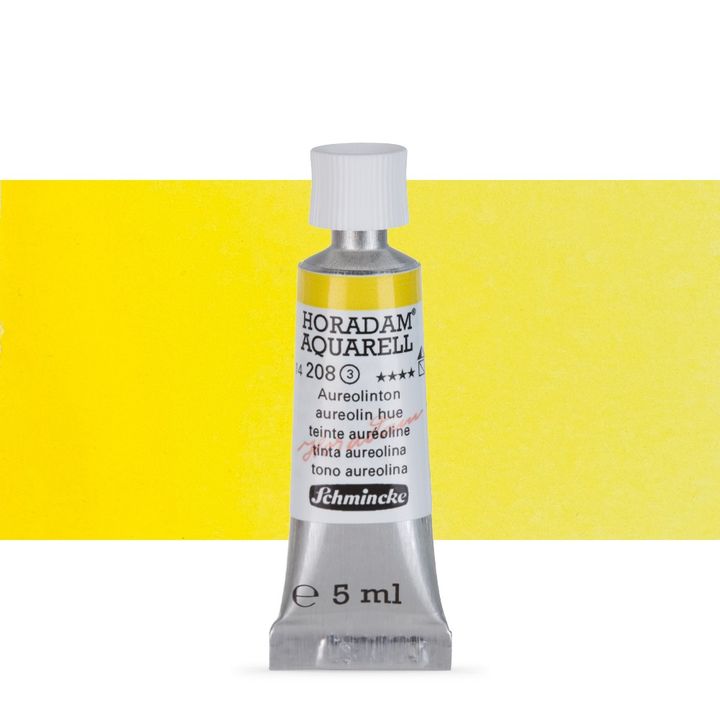 Schmincke HORADAM Aquarellfarben in der 5 ml Tube | verschiedene Farbtöne | 208 aureolin hue