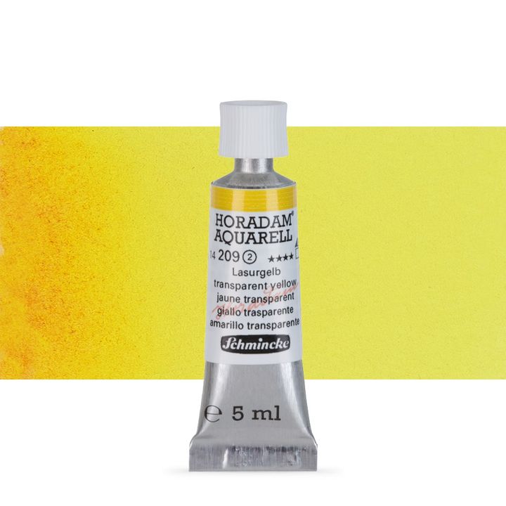 Schmincke HORADAM Aquarellfarben in der 5 ml Tube – 209 transparent Gelb