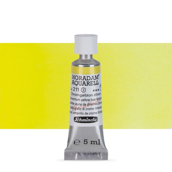Schmincke HORADAM Aquarellfarben in der 5 ml Tube – 211 Chromgelb Hue Zitron