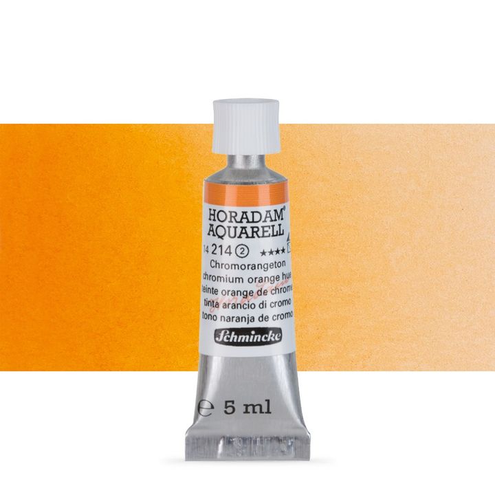 Schmincke HORADAM Aquarellfarben in der 5 ml Tube – 214 Chromorange Hue