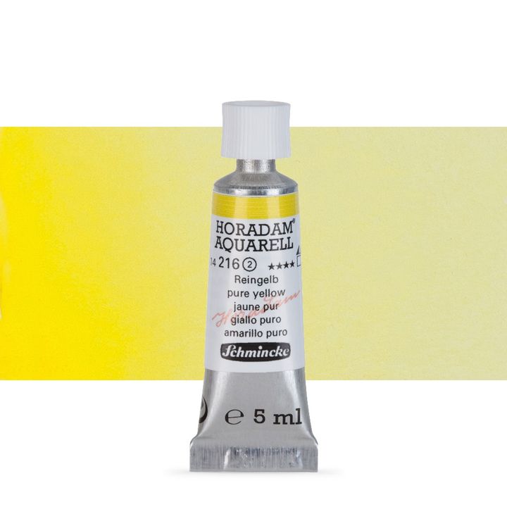 Schmincke HORADAM Aquarellfarben in der 5 ml Tube – 216 pure Gelb