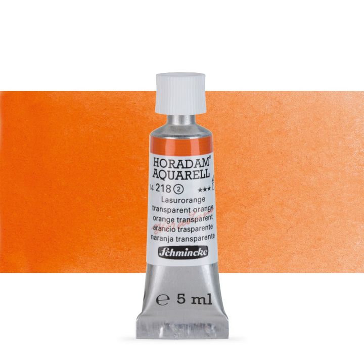 Schmincke HORADAM Aquarellfarben in der 5 ml Tube – 218 transparent Orange