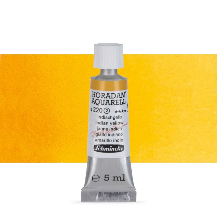 Schmincke HORADAM Aquarellfarben in der 5 ml Tube – 220 Indian yellow