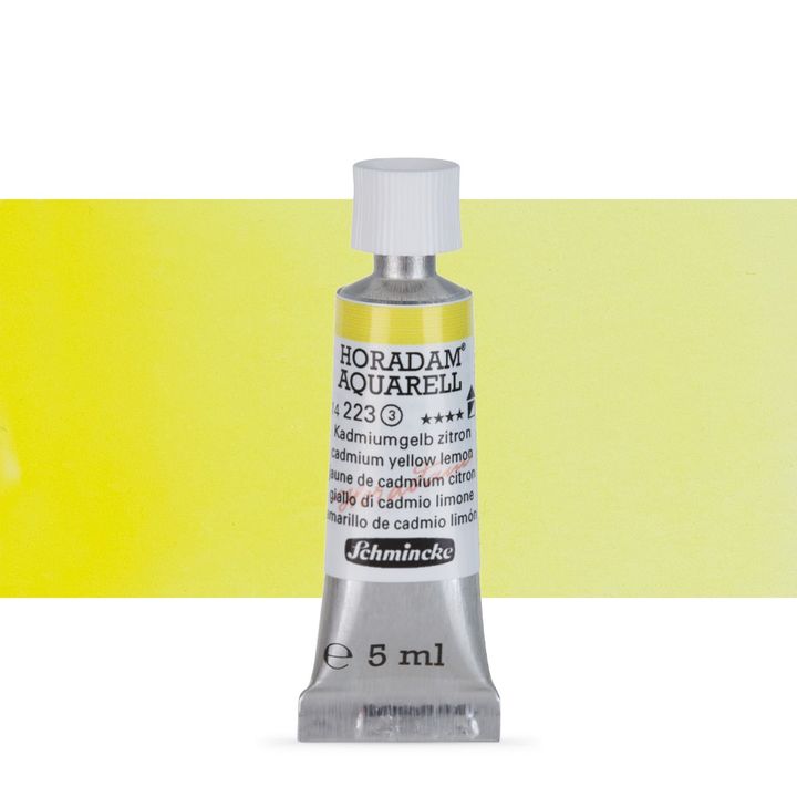 Schmincke HORADAM Aquarellfarben in der 5 ml Tube – 223 Cadmium Zitronengelb