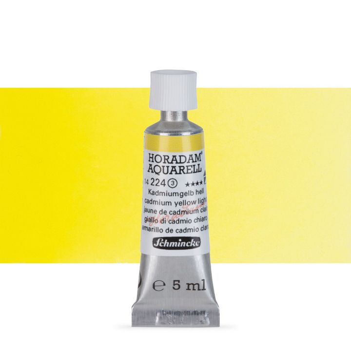 Schmincke HORADAM Aquarellfarben in der 5 ml Tube – 224 Kadmium hellgelb