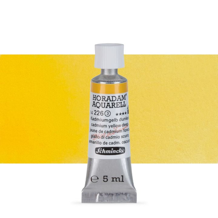 Schmincke HORADAM Aquarellfarben in der 5 ml Tube – 226 Cadmium deep Gelb