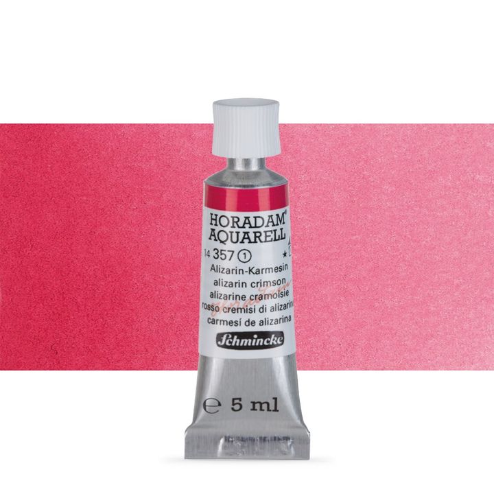 Schmincke HORADAM Aquarellfarben in der 5 ml Tube – 357 Alizarin Karmin