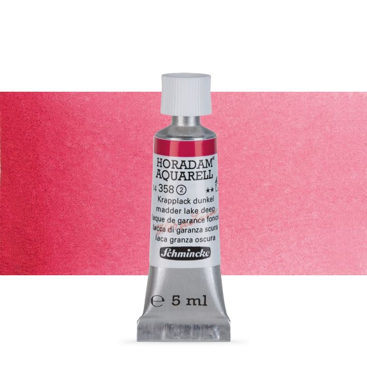Schmincke HORADAM Aquarellfarben in der 5 ml Tube – 358 madder lake deep