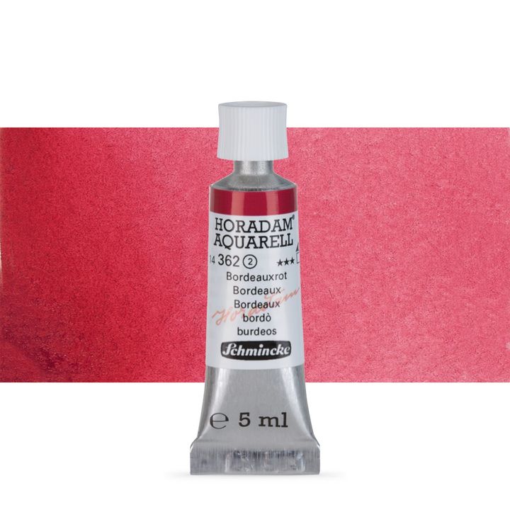 Schmincke HORADAM Aquarellfarben in der 5 ml Tube – 362 bordo