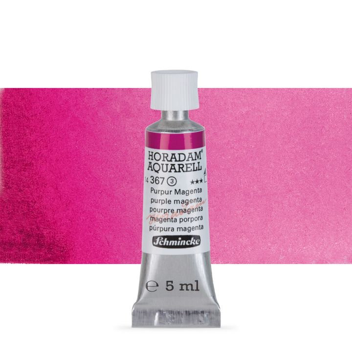 Schmincke HORADAM Aquarellfarben in der 5 ml Tube – 367 purple magenta