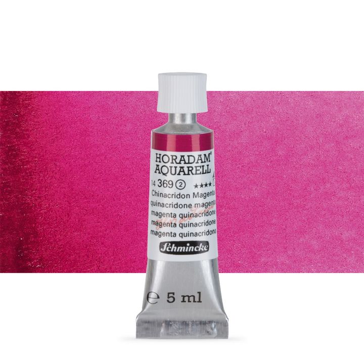 Schmincke HORADAM Aquarellfarben in der 5 ml Tube – 369 quinacridone magenta