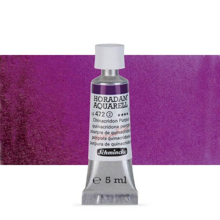 Schmincke HORADAM Aquarellfarben in der 5 ml Tube – 472 quinacridone Violett