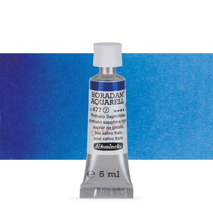 Schmincke HORADAM Aquarellfarben in der 5 ml Tube – 477 phthalo sapphire blue