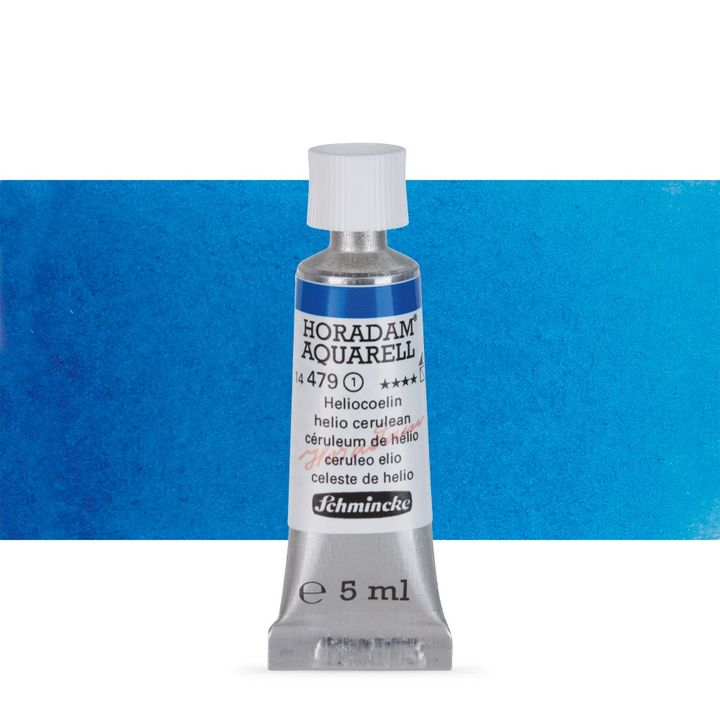 Schmincke HORADAM Aquarellfarben in der 5 ml Tube – 479 Helio cerulean