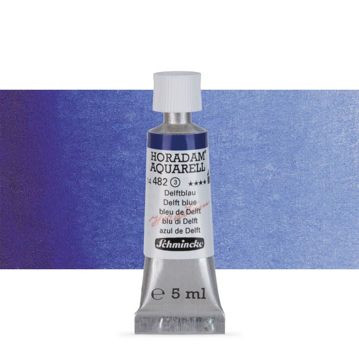 Schmincke HORADAM Aquarellfarben in der 5 ml Tube – 482 delft Blau
