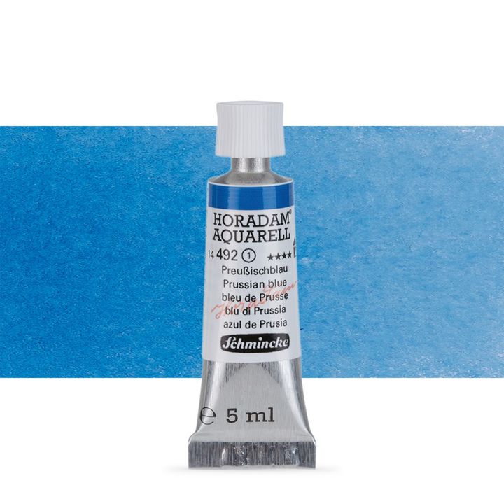 Schmincke HORADAM Aquarellfarben in der 5 ml Tube – 492 Preußisch Blau