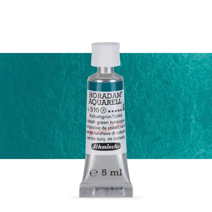 Schmincke HORADAM Aquarellfarben in der 5 ml Tube – 510 cobalt green turquoise