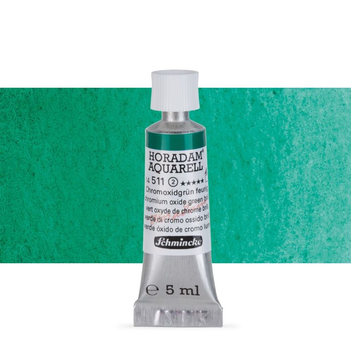 Schmincke HORADAM Aquarellfarben in der 5 ml Tube – 511 chromium oxide green brilliant