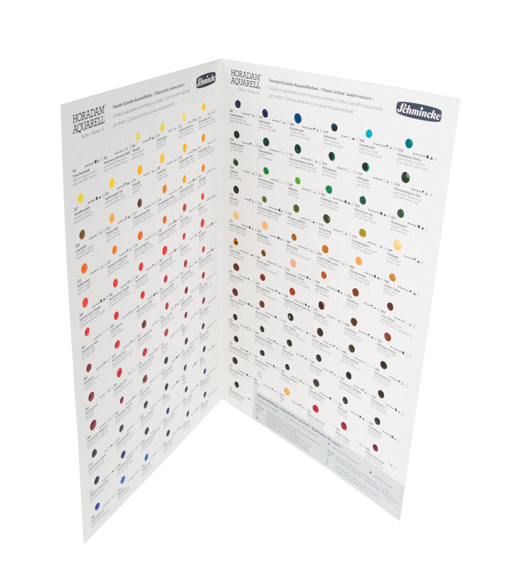 Schmincke HORADAM Aquarell Dot Card Aquarell-Farbfächer – 140 Farben