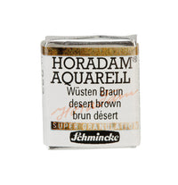 Schmincke Horadam Aquarellfarbe halbe Näpfchen – Urban yellow – 923 Wüstenbraun