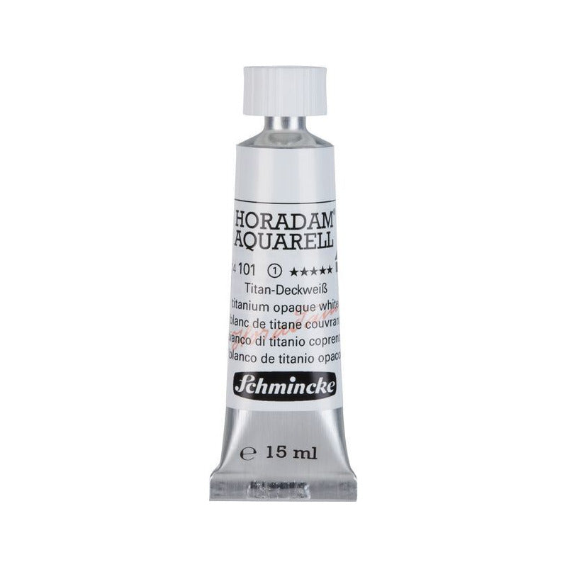 Schmincke Horadam Aquarellfarbe in Tube 15 ml – Onetz – 101 Titan-Deckweiß